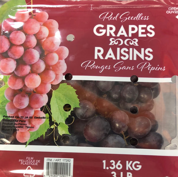 Seedless Red Grapes – We'll Get The Food