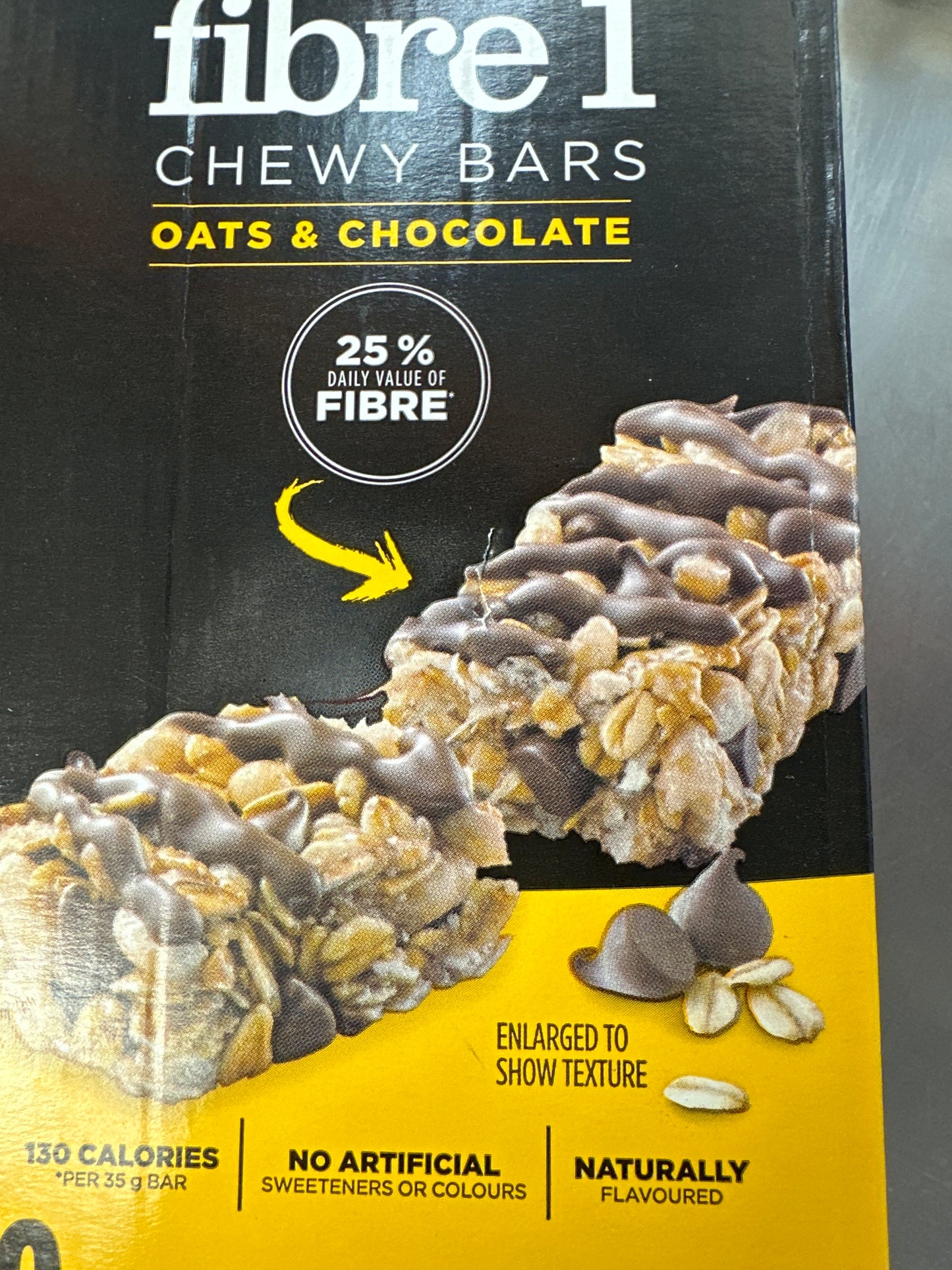 FIBRE 1 CHEWY BARS OATS  & CHOCOLATE