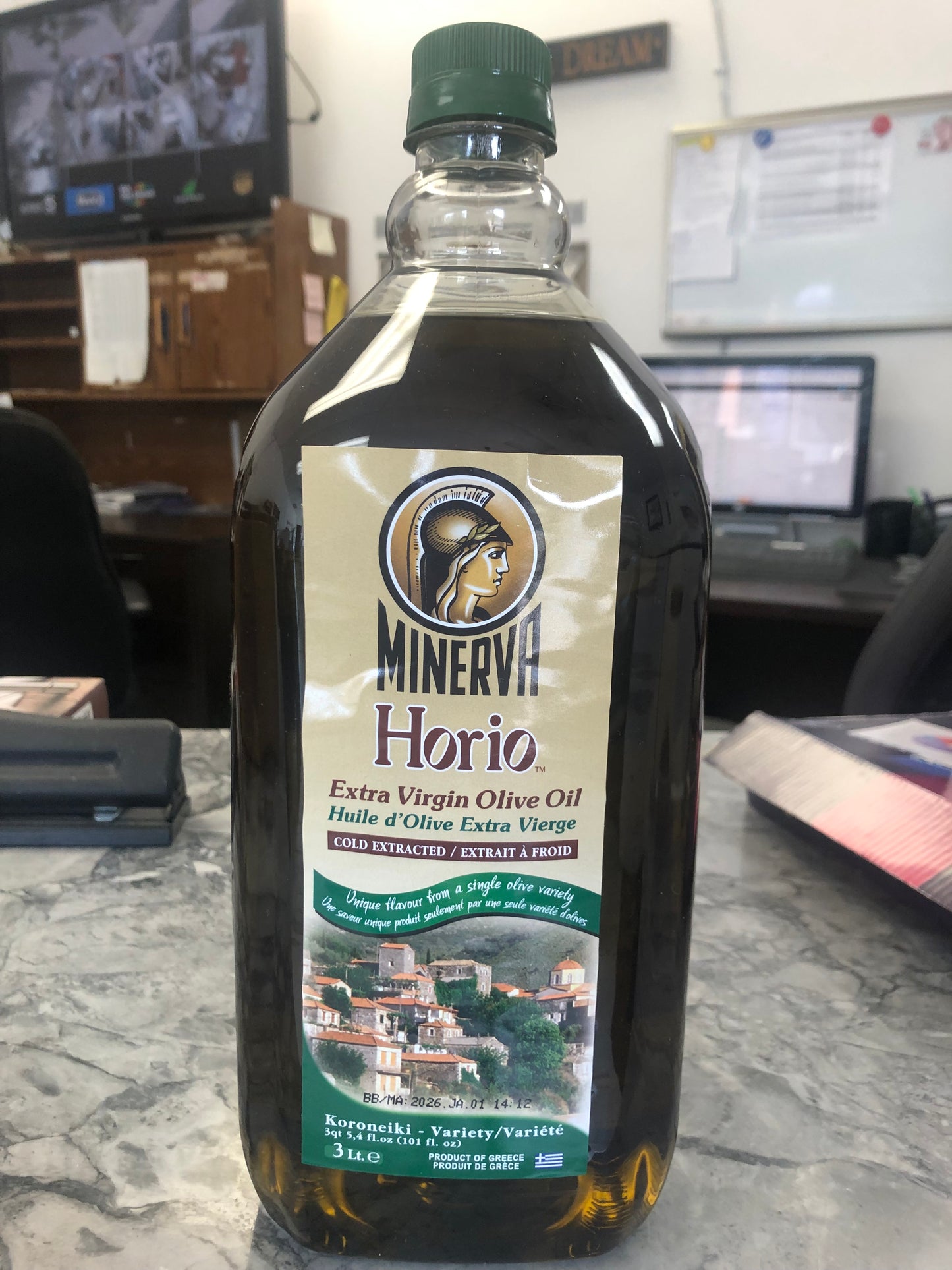 EXTRA VIRGIN OLIVE OIL - MINERVA HORIO - 3L JUG