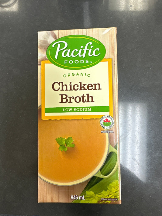 ORGANIC CHICKEN BROTH 946ML