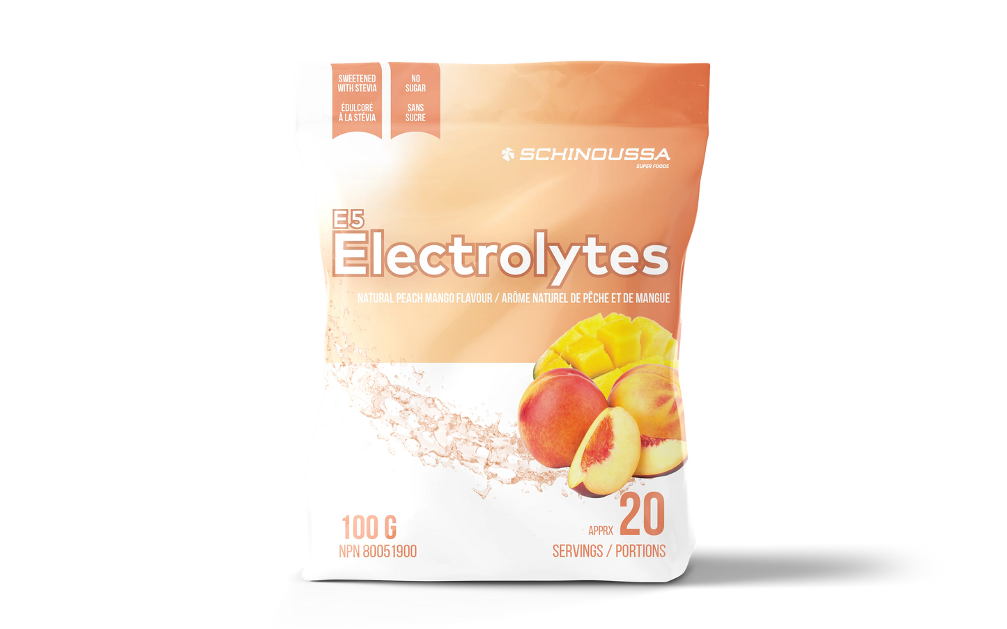 SCHINOUSSA- E5 ELECTROLYTES PEACH MANGO