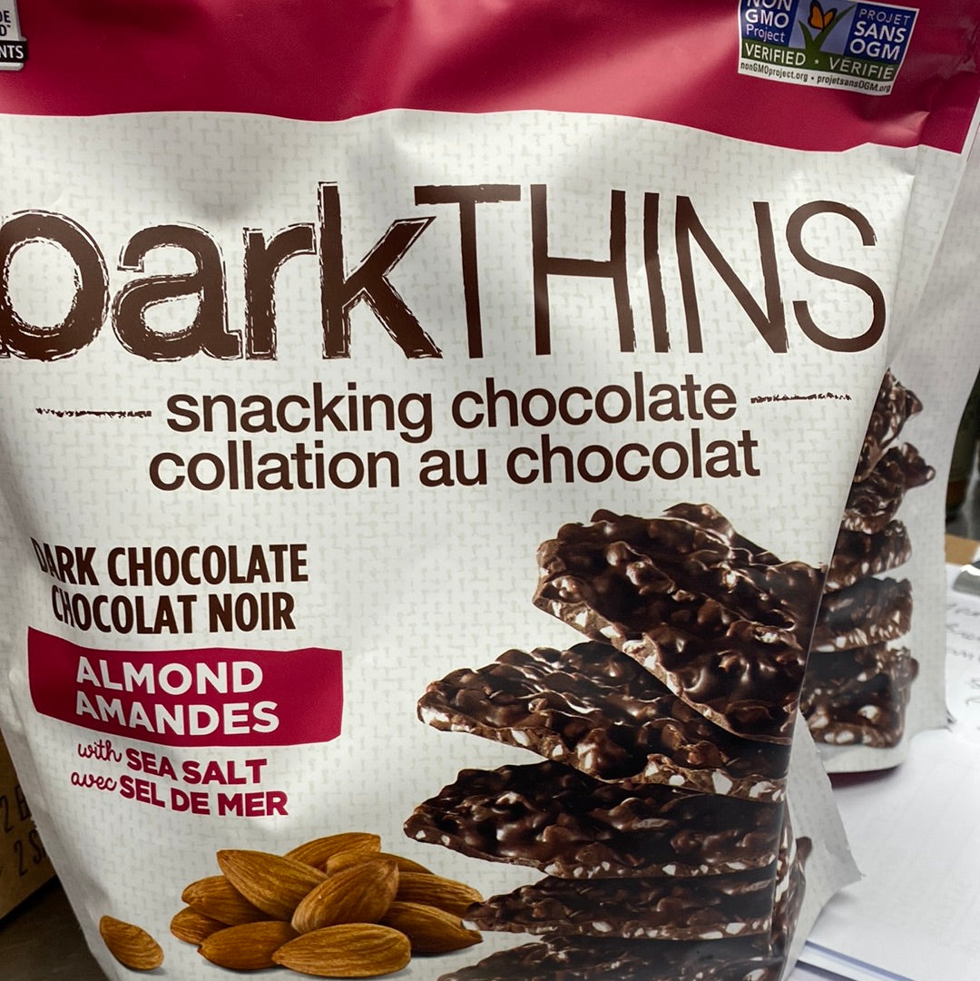 Bark Thins, Dark Chocolate with Almonds and Sea Salt 20oz 1062032
